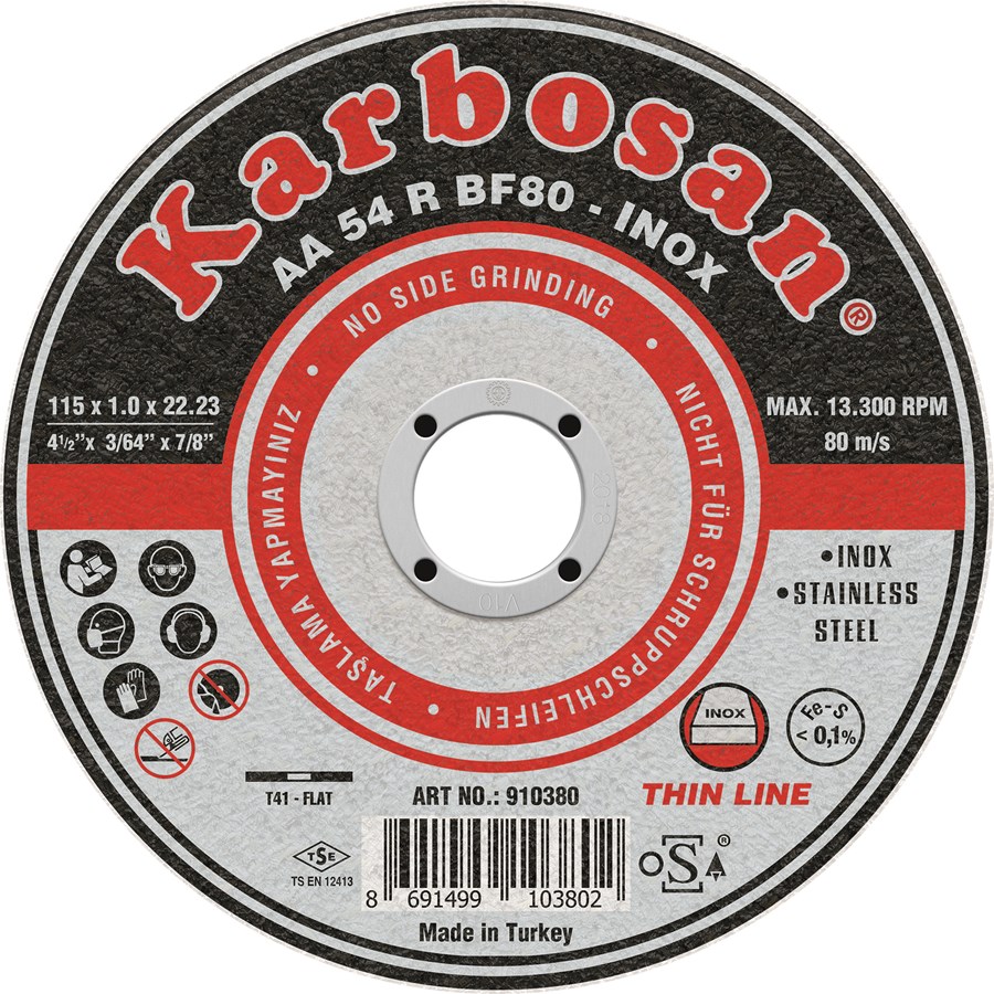Karbosan İnox Kesici 180x3.0x22 /910210
