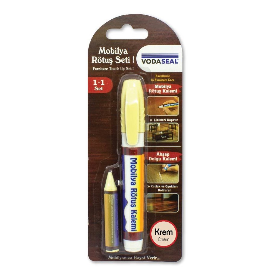 Touch Up Mobilya Rötuş Kalemi Seti  Krem