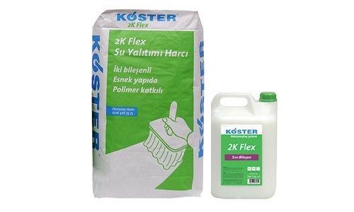 Köster 2K Flex - Sıvı Bileşen (5 kg)+Toz Bileşen (25 kg)