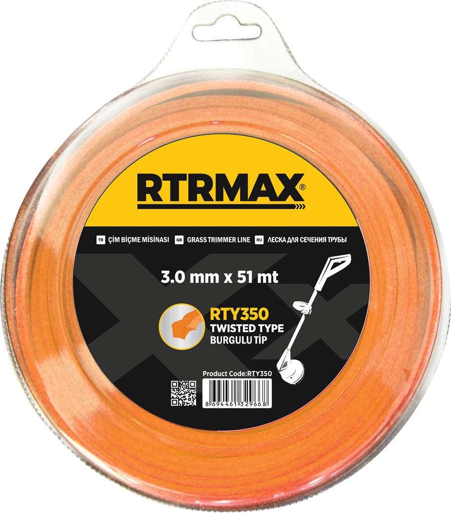 Rtrmax / Rty350 Tırpan Misina Burgulu 3.0mm 51 m