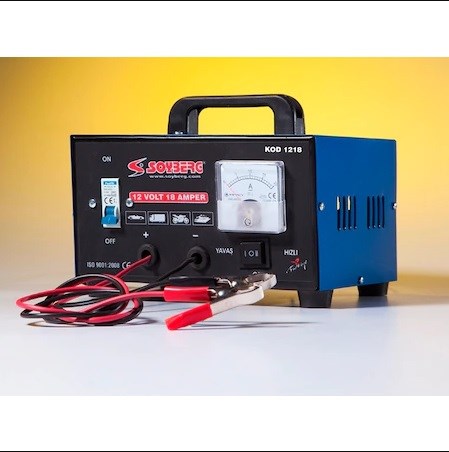 Soyberk akü şarj makinası 18 amp.
