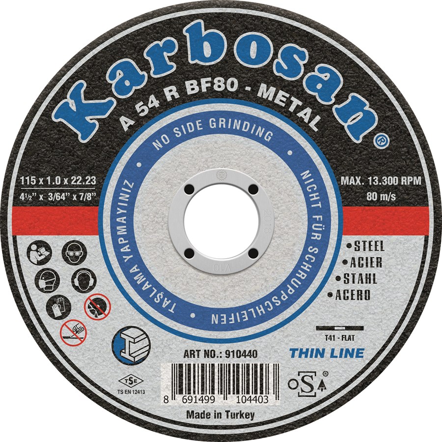 Karbosan NK Metal Kesici 115x3.0x22 /910910