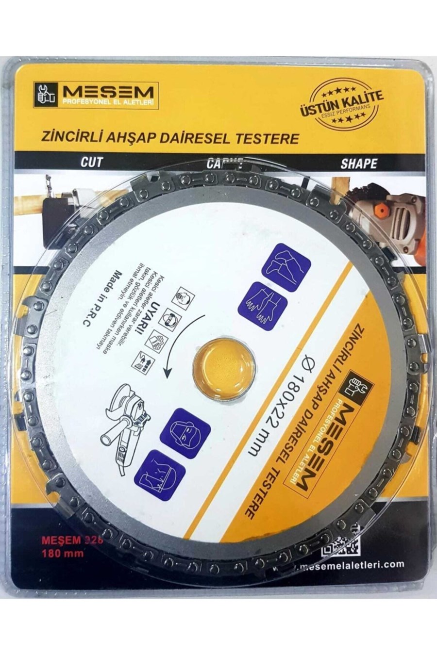 Meşem 928 Zincirli Ahşap Testere 180mm*22mm