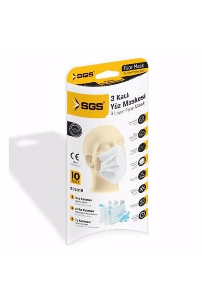 Öztürk SGS310 3 Katlı Yüz Maskesi