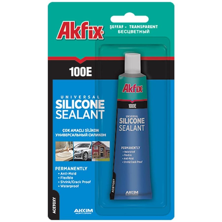 Akfix SA111 Silikon Tüp 50ml Şeffaf
