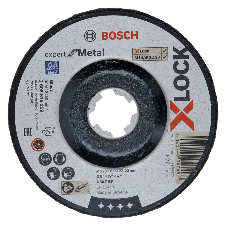 Bosch 2608619259 X-LOCK 125*6,0 mm Expert for Met.