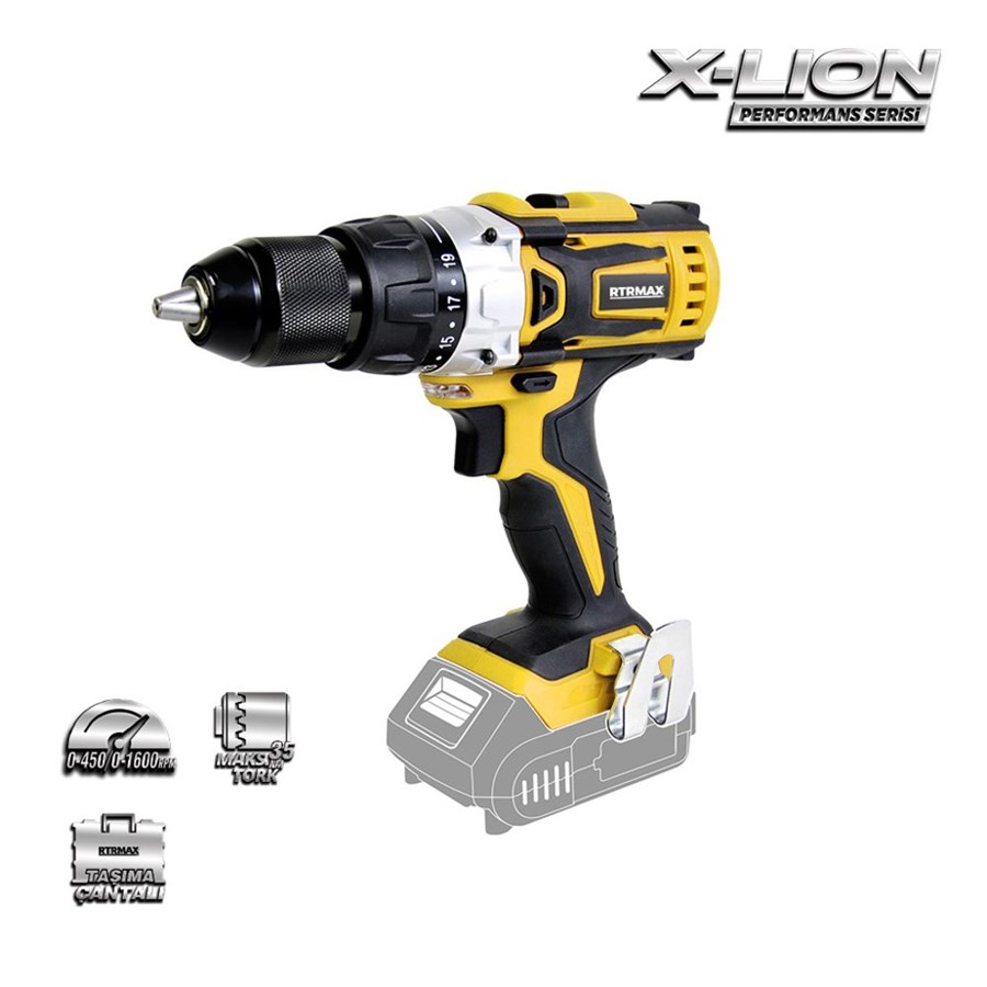 X-LION Rtx1815B Akülü Matkap 18V Aküsüz