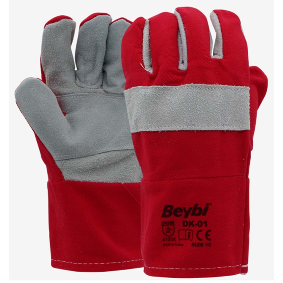 Beybi Deri Eldiven Kırmızı DK01