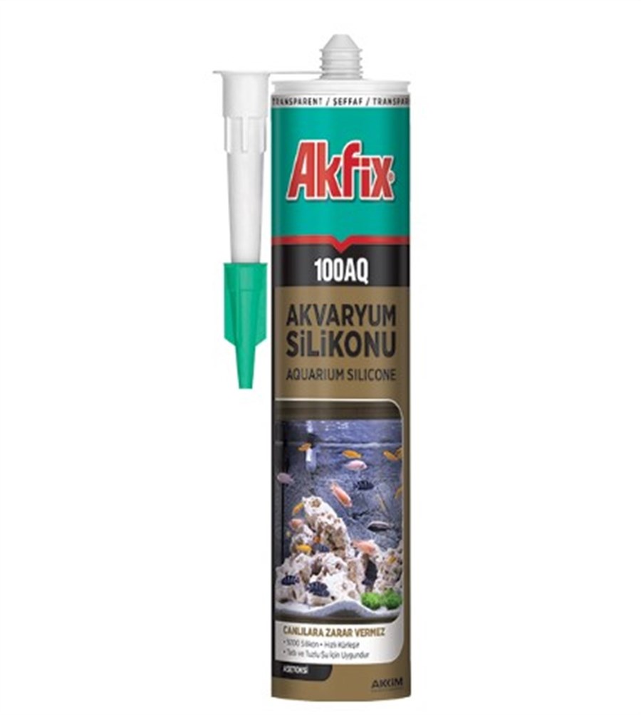 Akfix SA080 Silikon Akvaryum 310ml Şeffaf