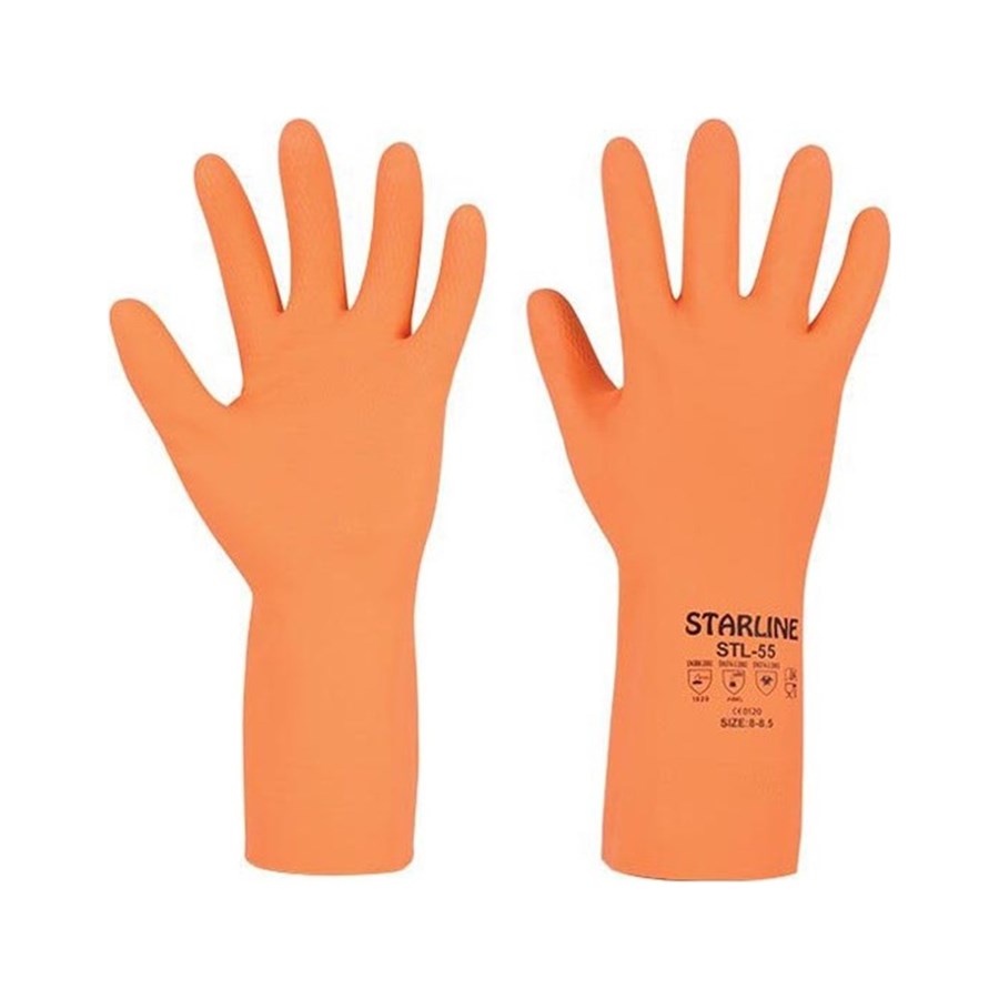 Starline STL-55 Kimyasal Nitril Eldiven 9-9.5