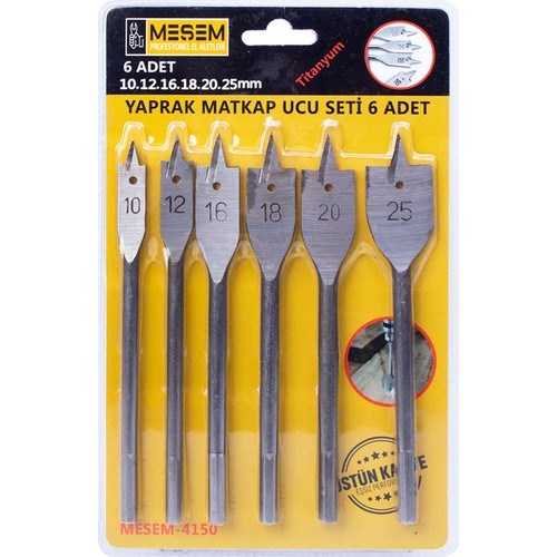 Meşem 4150 Yaprak Matkap Ucu 6 Lı