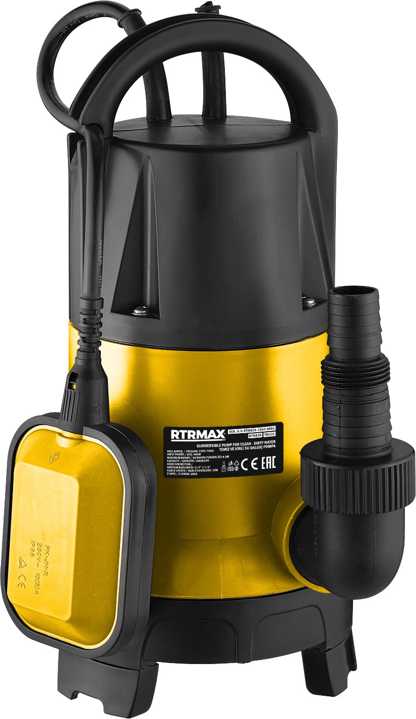 Rtrmax / Rtm839 Dalgıç Kirli Su     900W       9mt