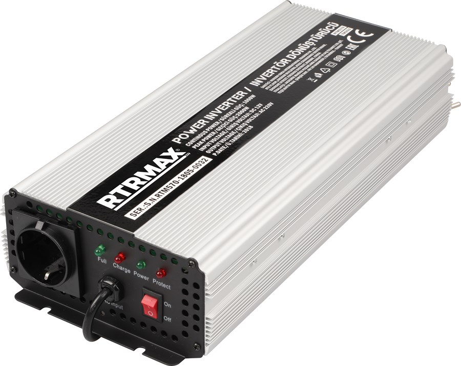 Rtrmax / Rtm570 İnverter+ Akü Şarj Cihazı 1000W