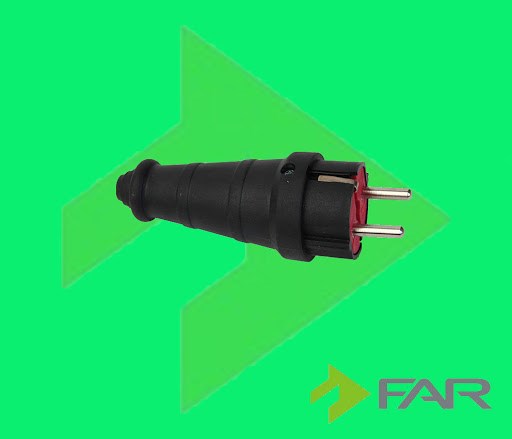 Far 37110048 Kauçuk Erkek Fiş 1x16