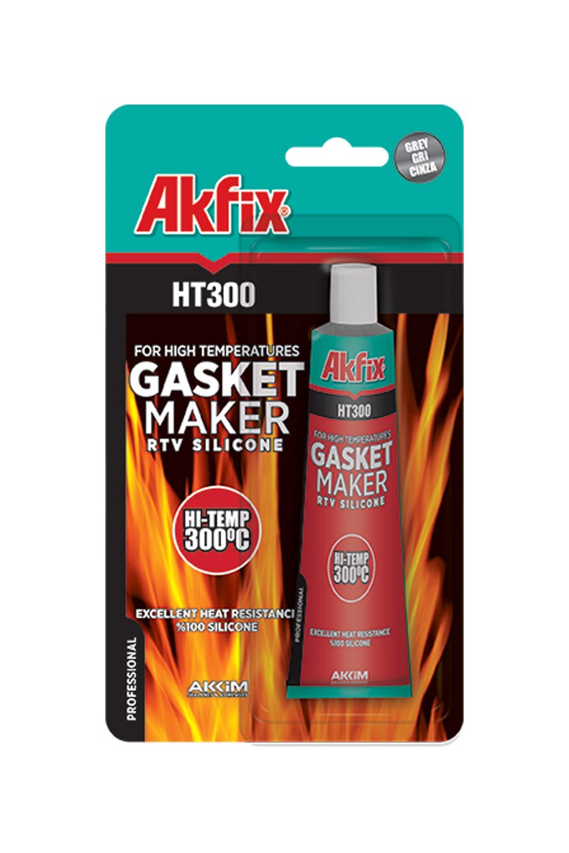 Akfix SA115 Silikon Yüksek Isı Tüp 50ml Kırmızı