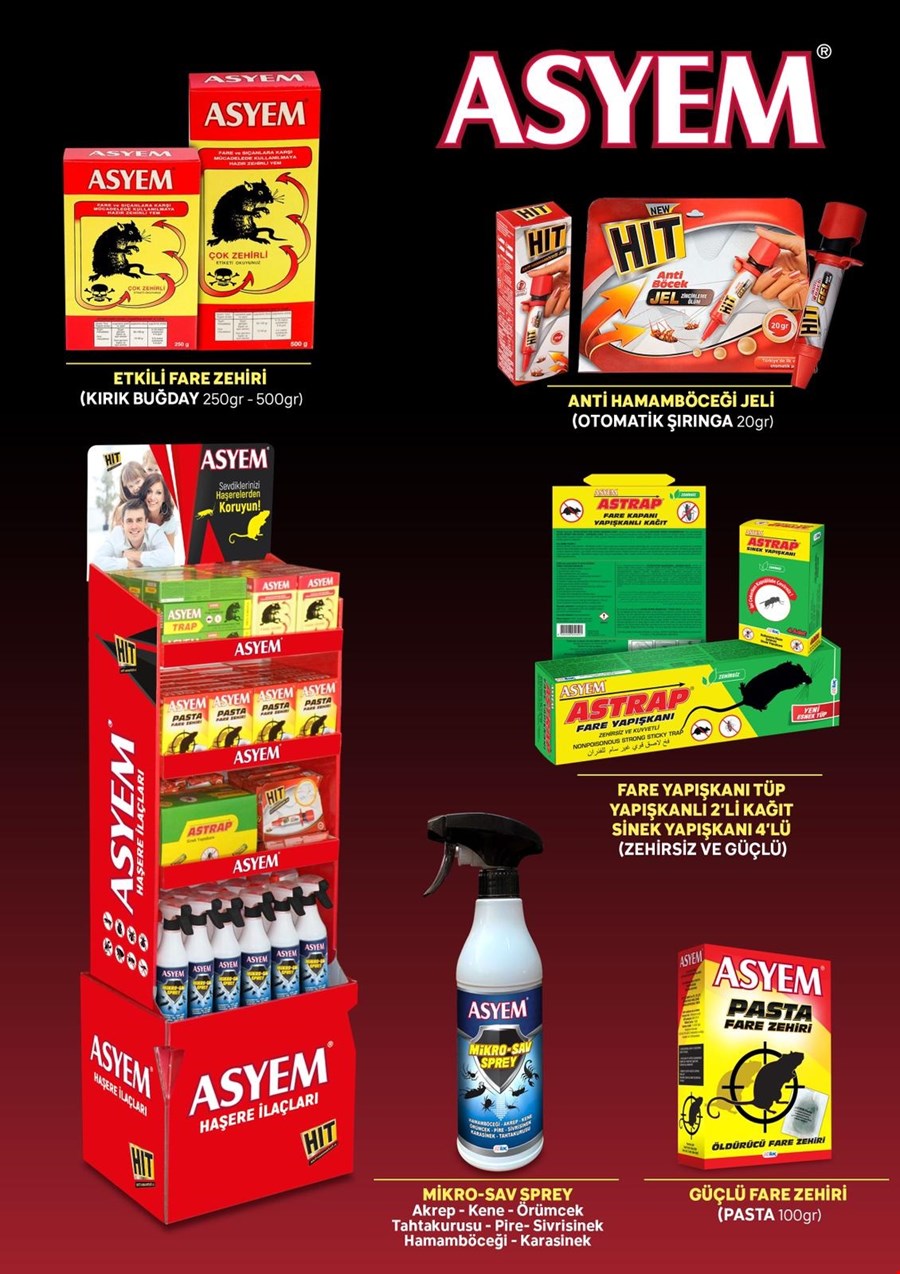 Asyem Haşere İlacı Karma Stand