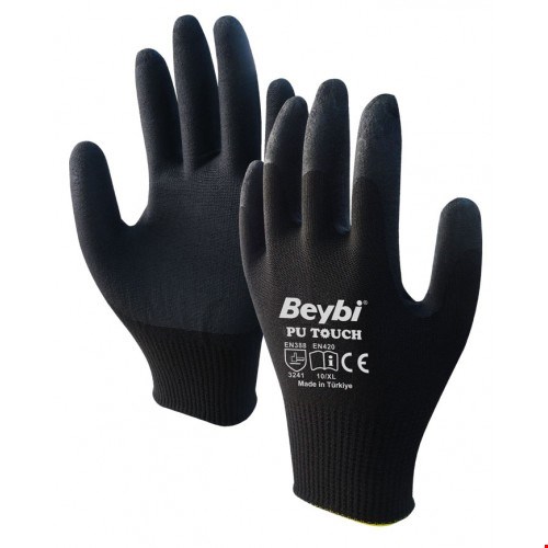 Beybi Pu Touch Eldiven Siyah 08 No