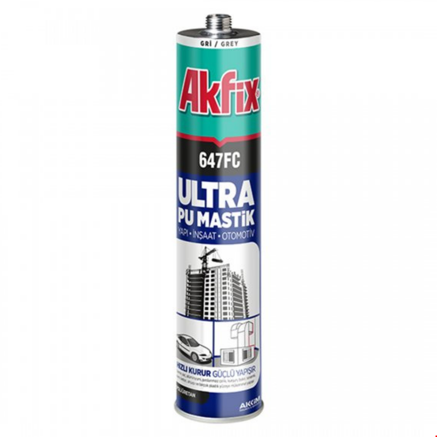 Akfix AA473 Mastik Otomotiv-Yapı 280ml Siyah 647FC