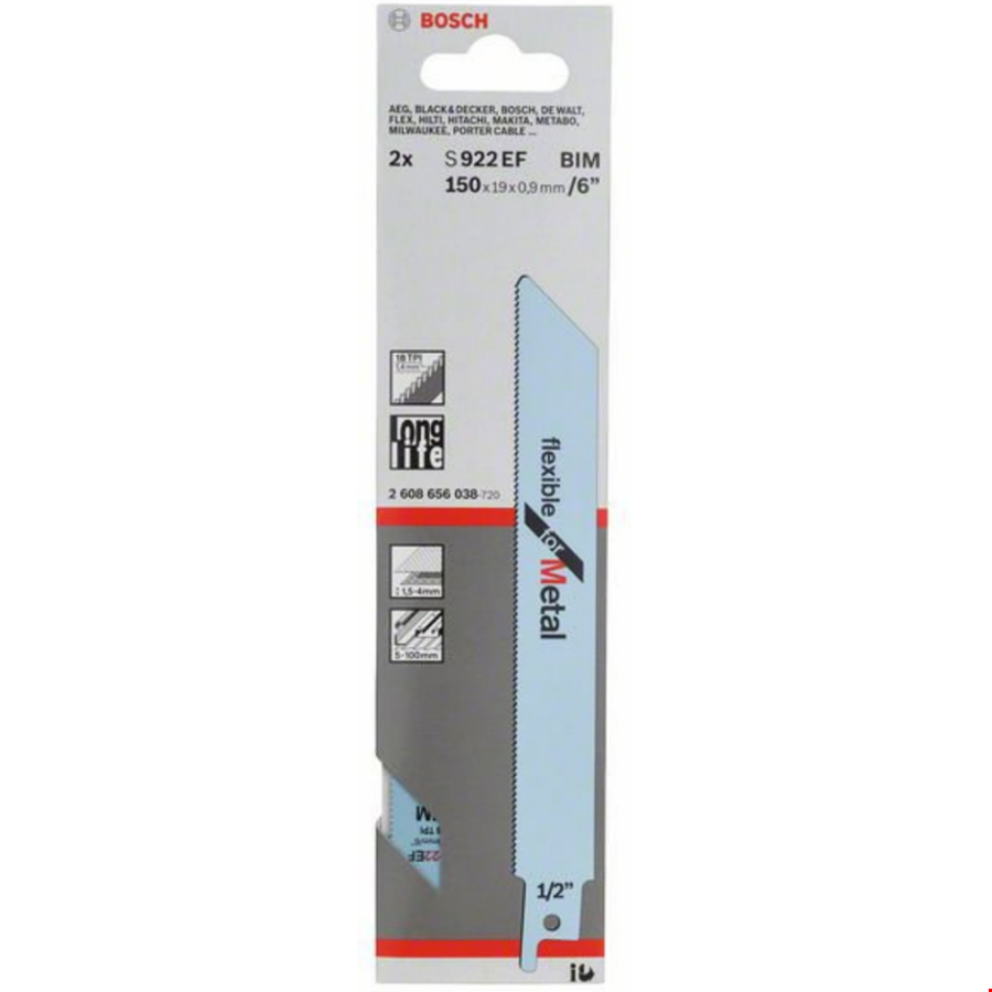 Bosch  2608656038 Panter Testere Flexfor Metal S922EF