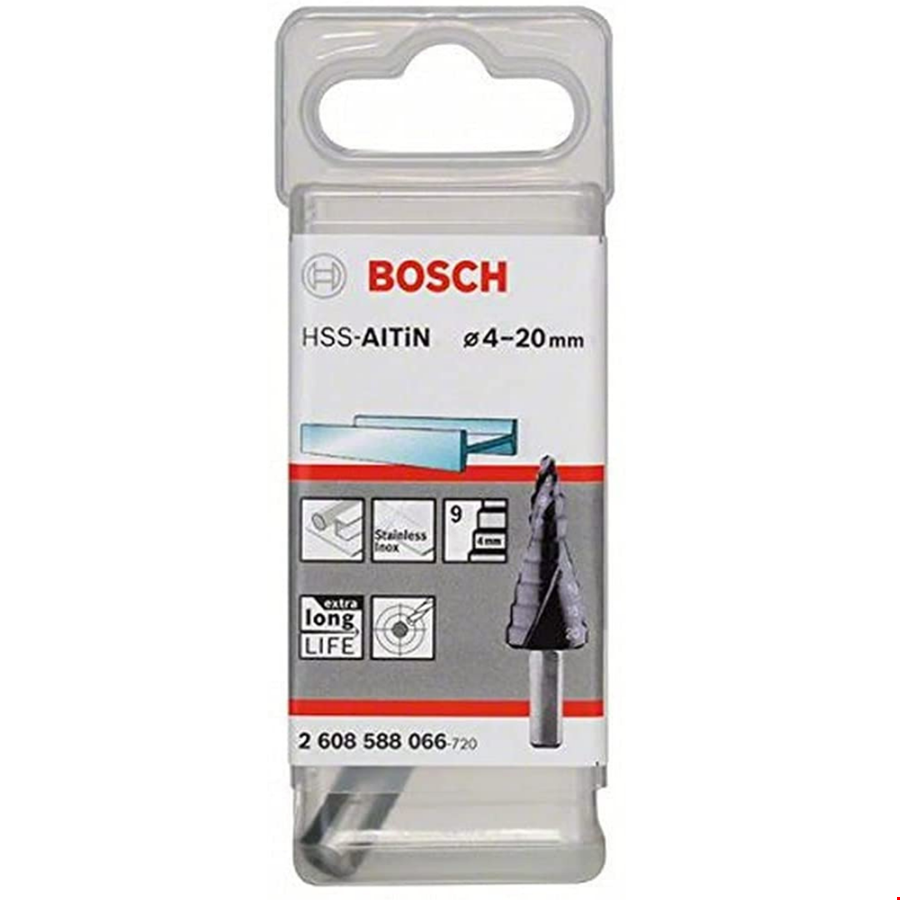 Bosch 2608588066 HSS-ALTIN 9 Kademeli Matkap Ucu 4-20 mm