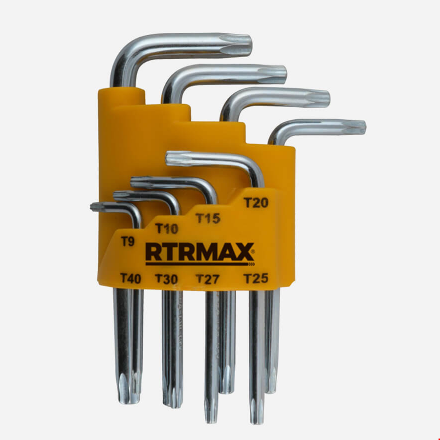 Rtrmax RH03853 Torx Alyan Anahtar Kısa  8'Li Set