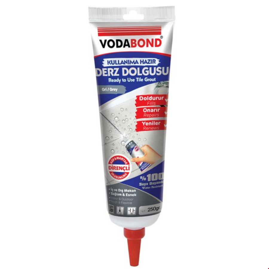 Vodabond Kullanıma Hazır Derz Dolgu 250 Gr-Gri