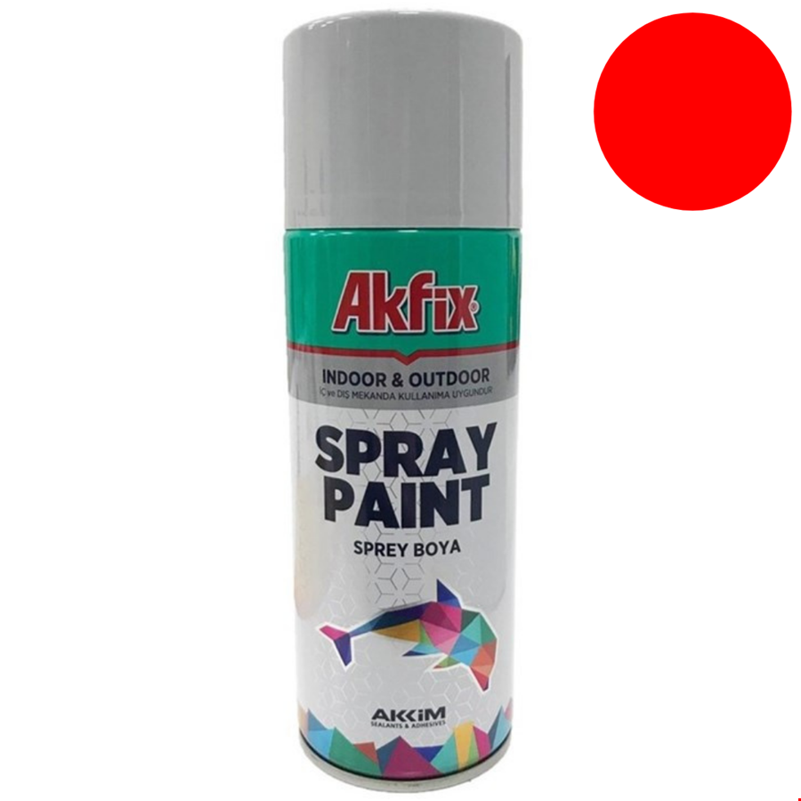 Akfix SP423024 Sprey Boya 400ml Parl.Kırmızı