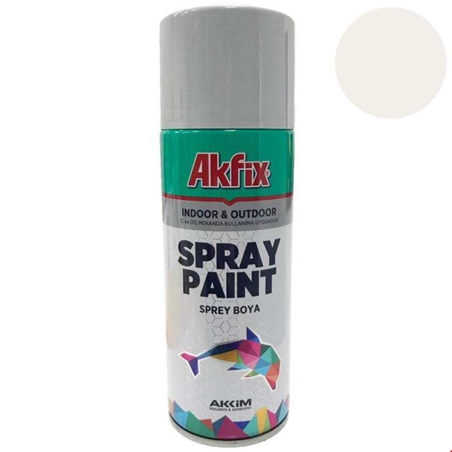 Akfix SP423017 Sprey Boya 400ml Parl.Beyaz