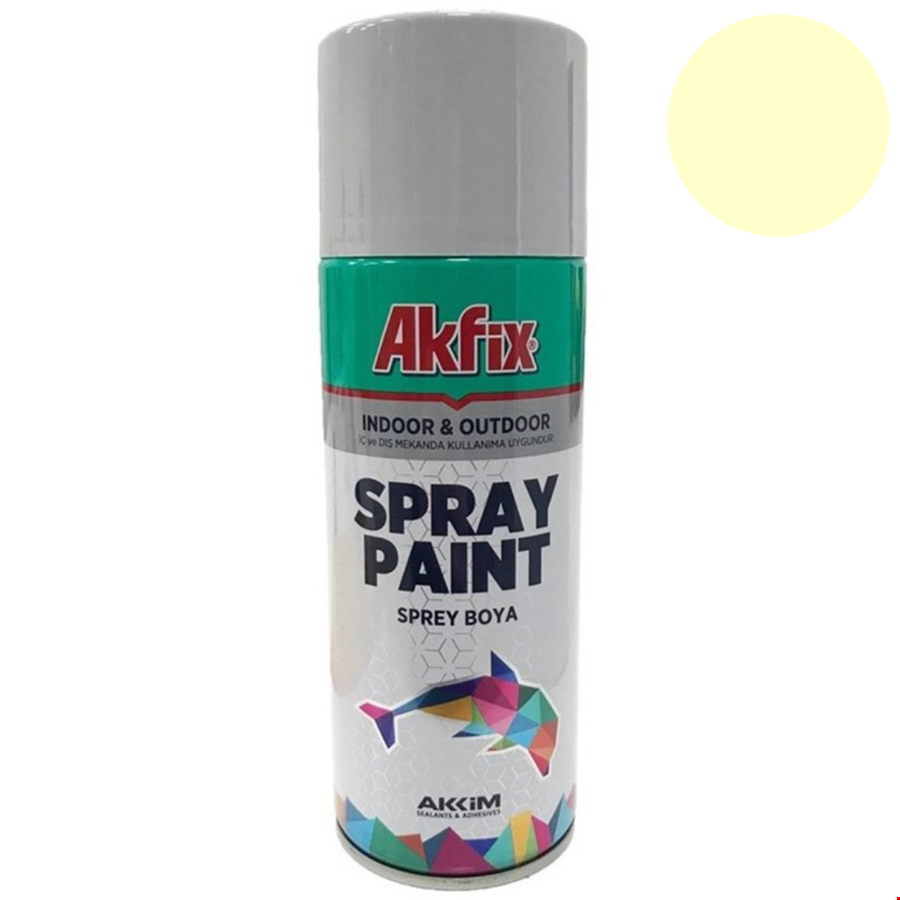 Akfix SP423178 Sprey Boya 400ml Parlak Krem