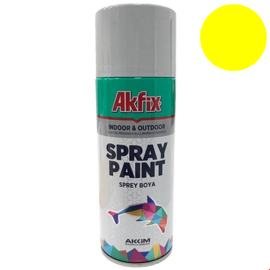 Akfix SP423130 Sprey Boya 400ml Parlak Sarı