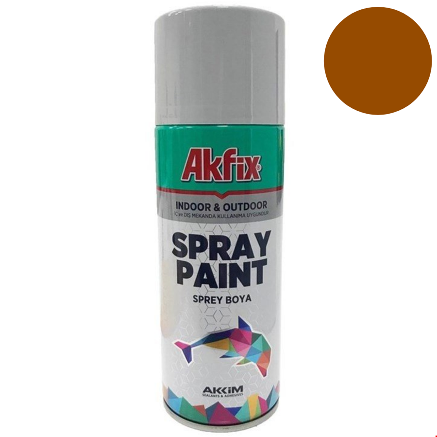 Akfix SP423116 Sprey Boya 400ml Parlak Kahve