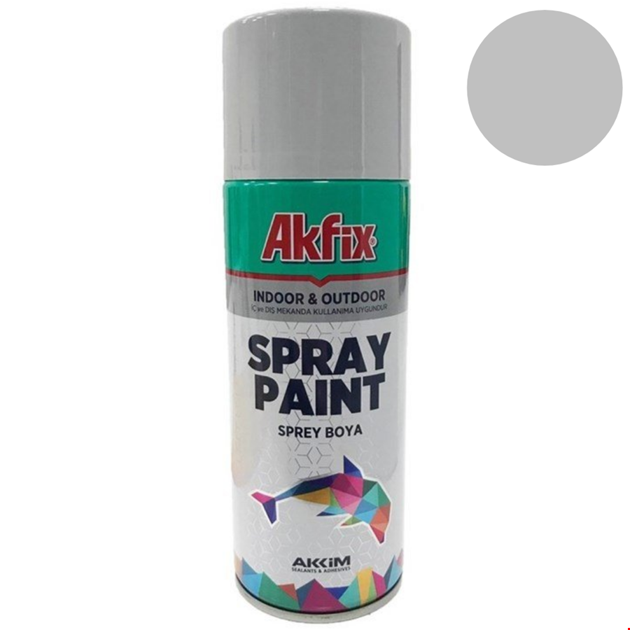Akfix SP423055 Sprey Boya 400ml Metalik Gümüş