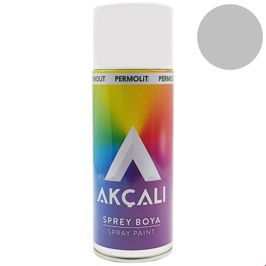 Akçalı Sprey 802 Boya 400 ml  Gümüş