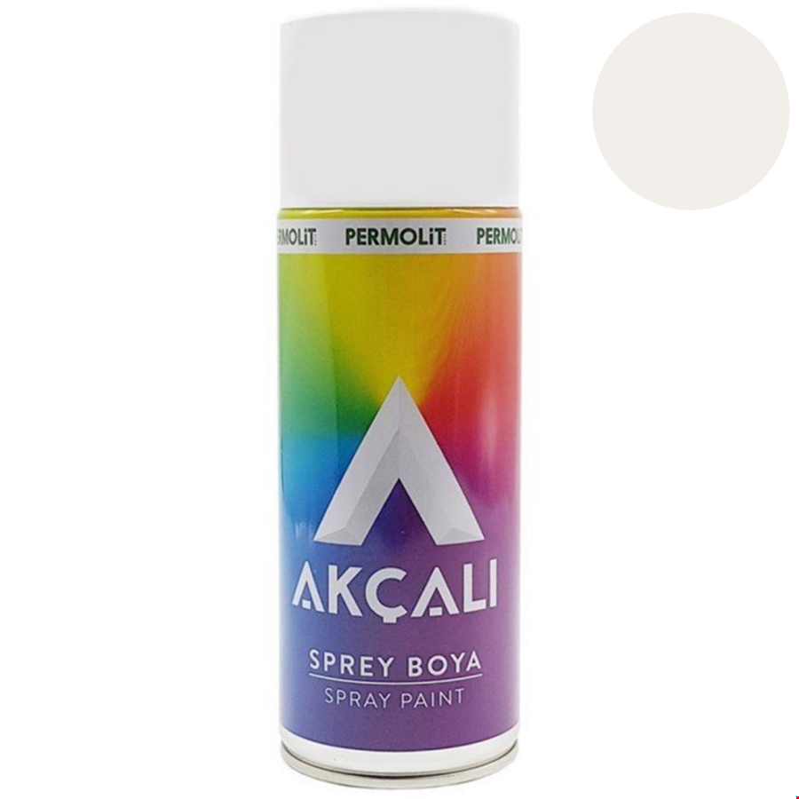 Akçalı Sprey 501 Boya 400 ml  Mat Beyaz