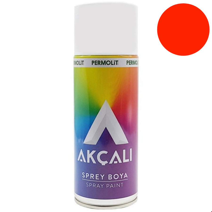 Akçalı Sprey 519 Boya 400 ml  Florosan Kırmızı