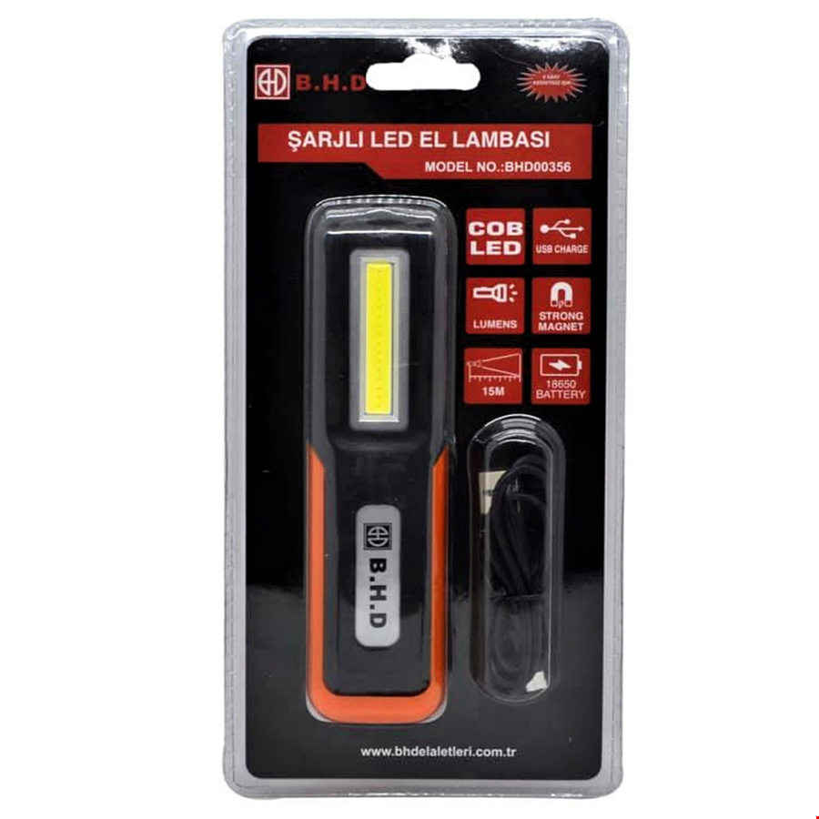BHD Şarjlı Led El Lambası Küçük BHD00356