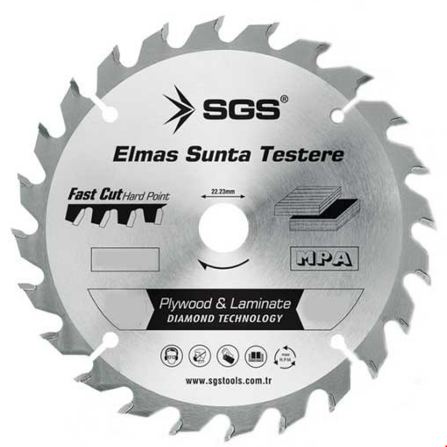 Öztürk  SGS3011  Elmas Sunta Testere 230x40x22.3