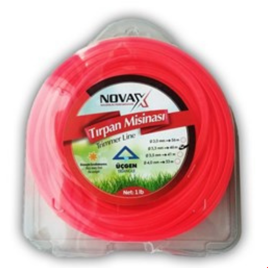 Novax  Tırpan Misina Üçgen 3.3mm 46 mt