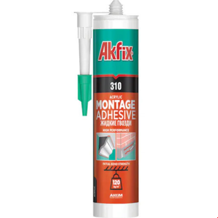 Akfix GA200 Kartonp-Stropiyer Montaj Yapış. 310ml