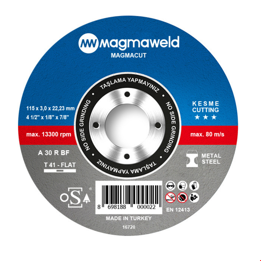 Magmaweld 115' Lik NK Metal Kesici